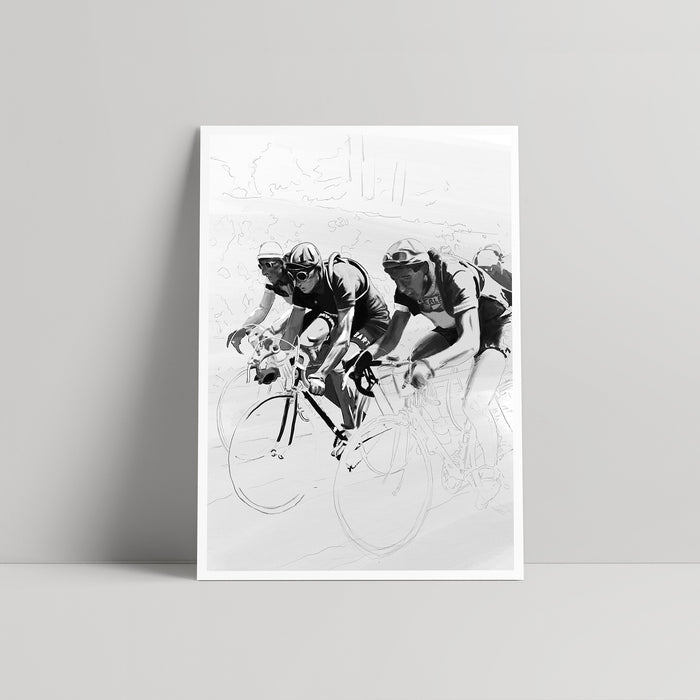Gino Bartali  - Art print - Pasche Design - Rouleur