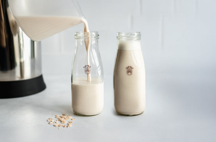 Glass Creamer Bottles - Set of 2 |  | Reusable Milk & Beverage Containers