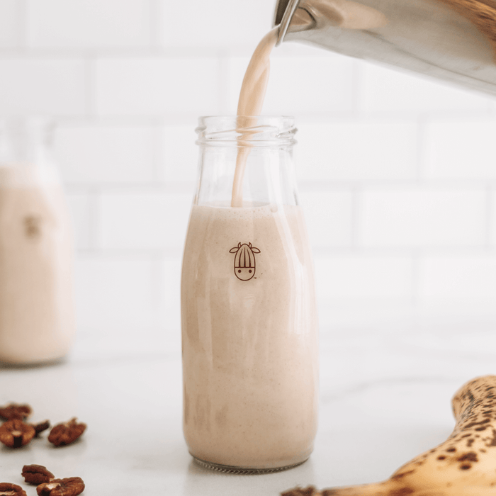 Glass Creamer Bottles - Set of 2 |  | Reusable Milk & Beverage Containers