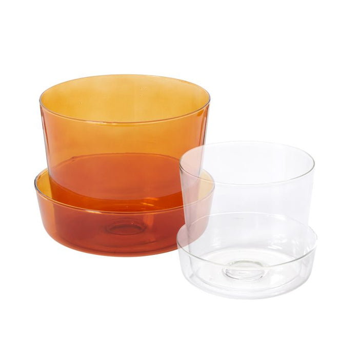 Glass Pot with Saucer