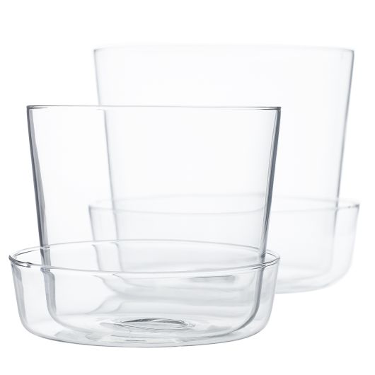 Glass Pot with Saucer