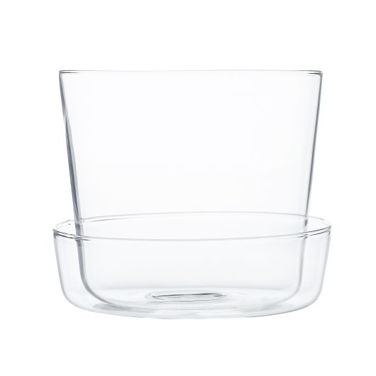 Glass Pot with Saucer