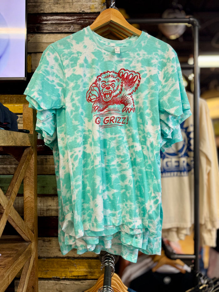 Go Grizz Sketch Tie-Dye Tee