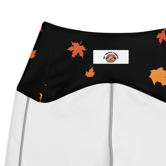 Gobble Till You Wobble Pocket Leggings – Thanksgiving Fall Leaf High-Waisted Recycled Leggings