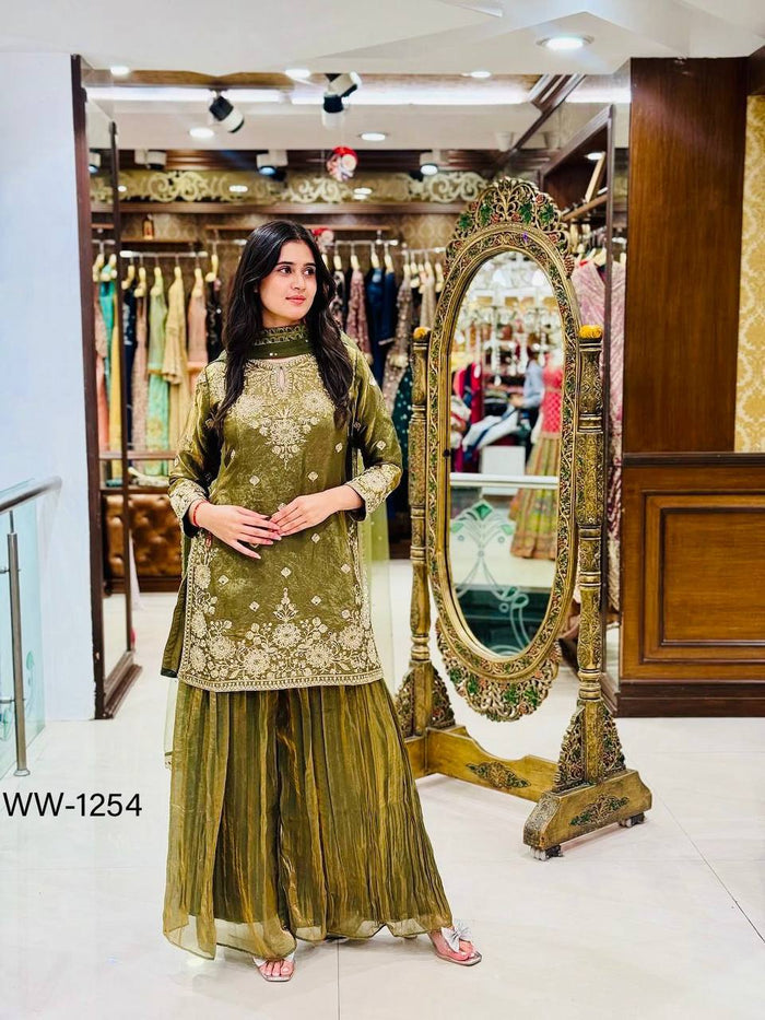 Graceful Green Perfect Festive Attire