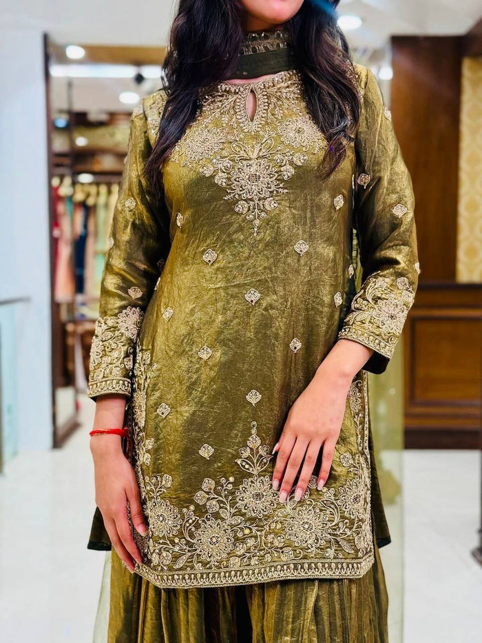 Graceful Green Perfect Festive Attire