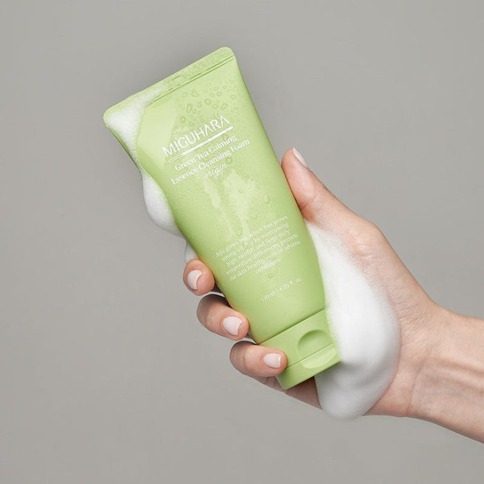 Green Tea Calming Essence Cleansing Foam Origin - Korean-Skincare