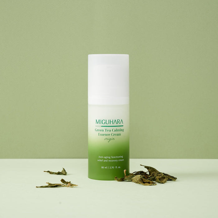Green Tea Calming Essence Cream Origin - Korean-Skincare