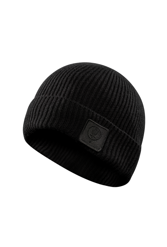 SM Cut of Out Guard Beanie In Black (GM)