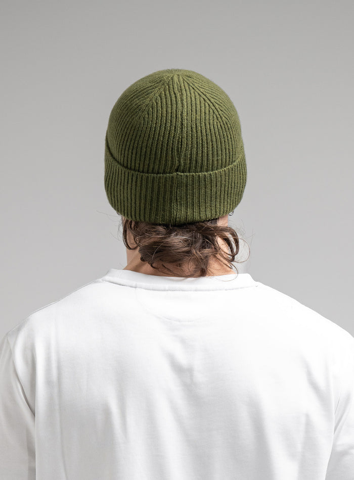 Hem Studio Image of accessory, Guard Beanie in Green (SS Accessory)