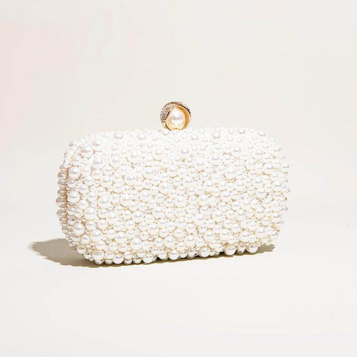 Hand pearl dinner bag diagonal evening bag 689059683528 - COCOMELODY