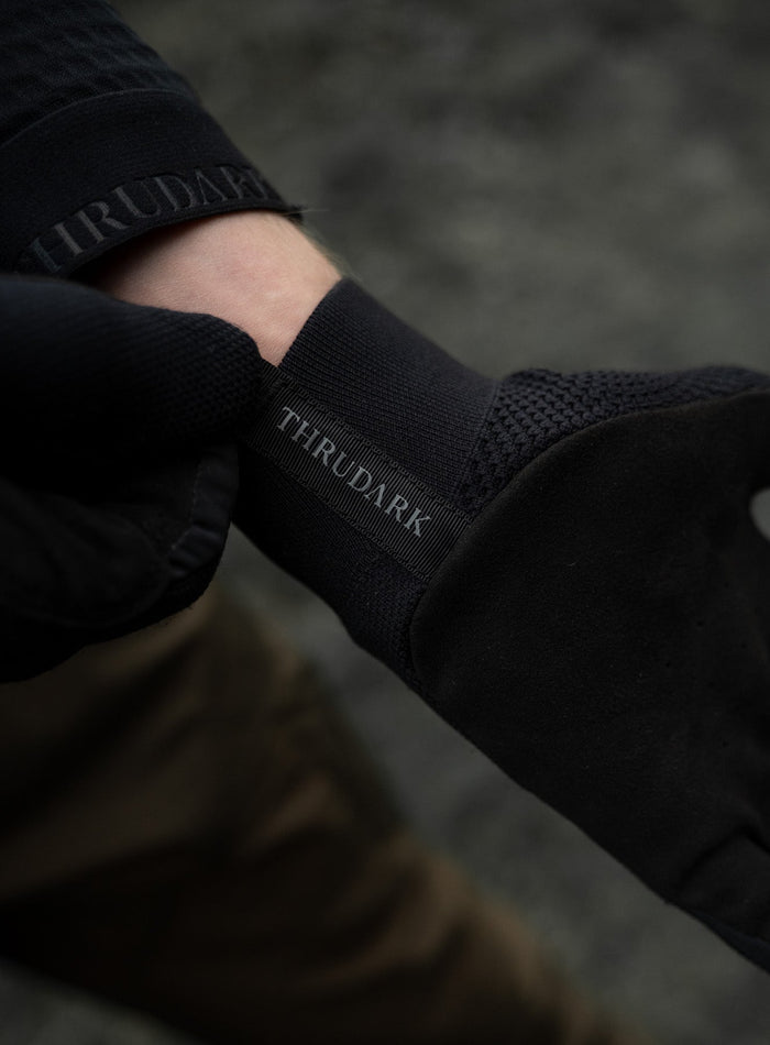 Hem Studio Image of accessory, Heritech Gloves in Obsidian Black (SS Accessory)