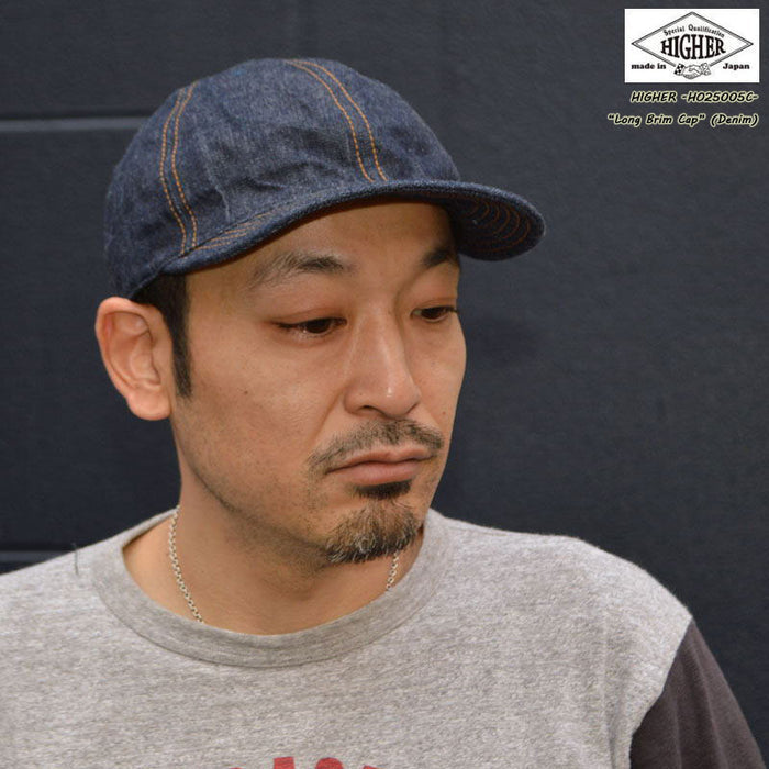 HIGHER "HT25005C" LONG BRIM CAP(Denim)