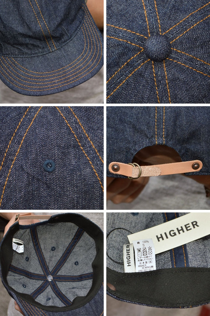 HIGHER "HT25005C" LONG BRIM CAP(Denim)