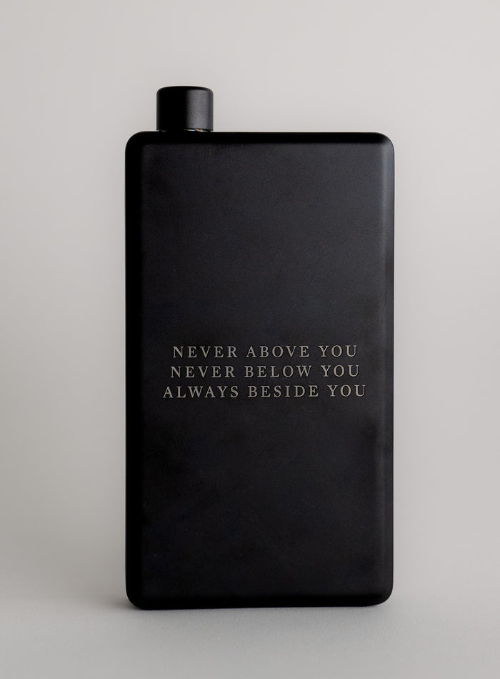 Hem Studio Image of accessory, Hip Flask in Obsidian Black (SS Accessory)