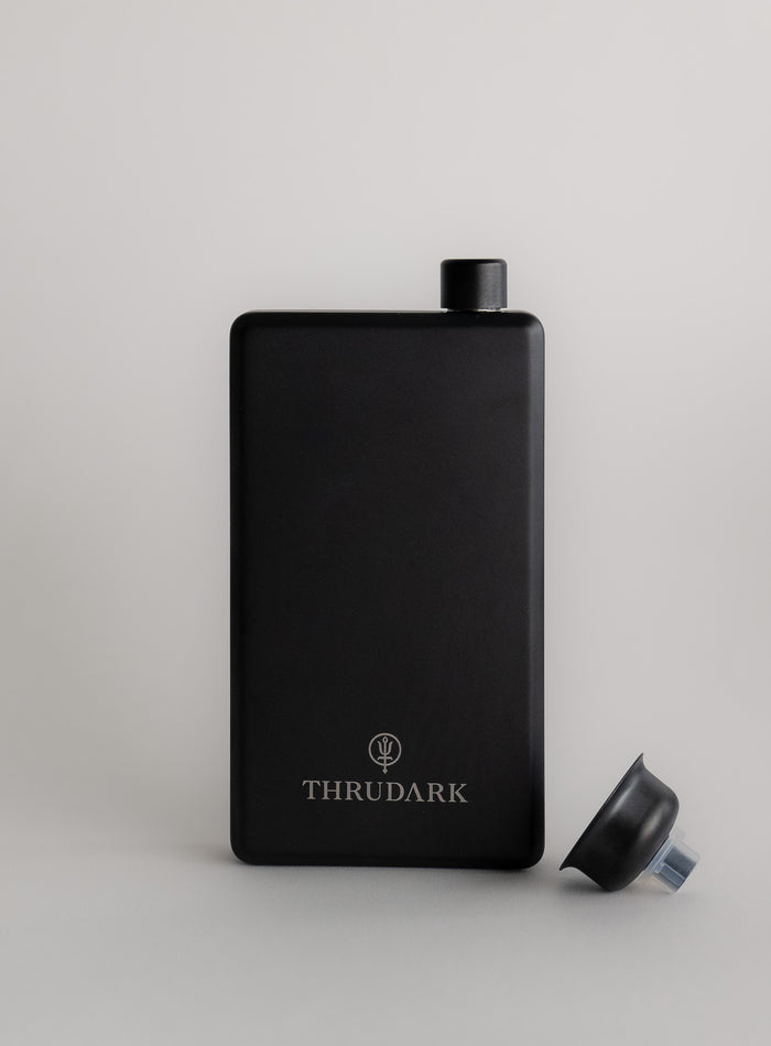 Hem Studio Image of accessory, Hip Flask in Obsidian Black (SS Accessory)