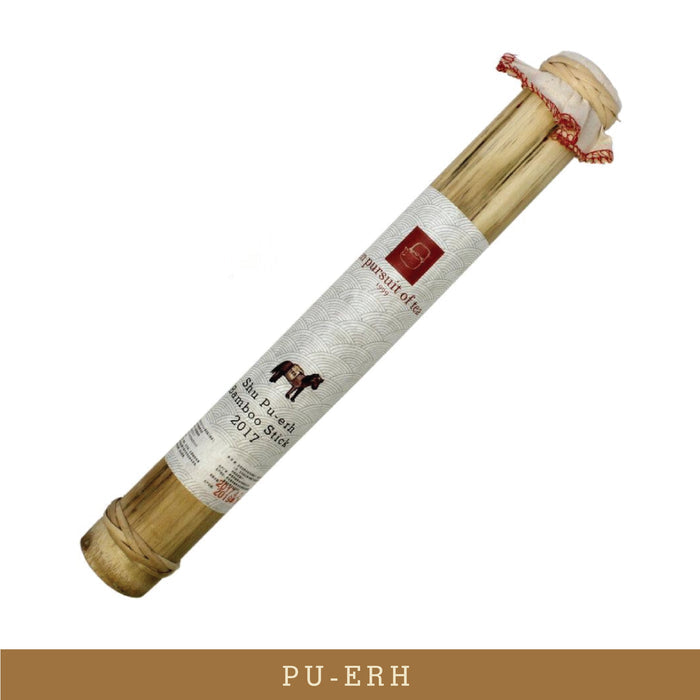 Horse Shu Pu-erh Bamboo Stick, 2017 - 200 g (Wholesale)