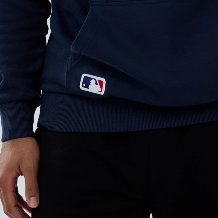 The Male model is wearing Houston Astros MLB Dark Blue Pullover Hoodie 5