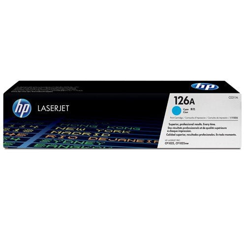 HP 126A Cyan Original LaserJet Toner Cartridge - CE311A