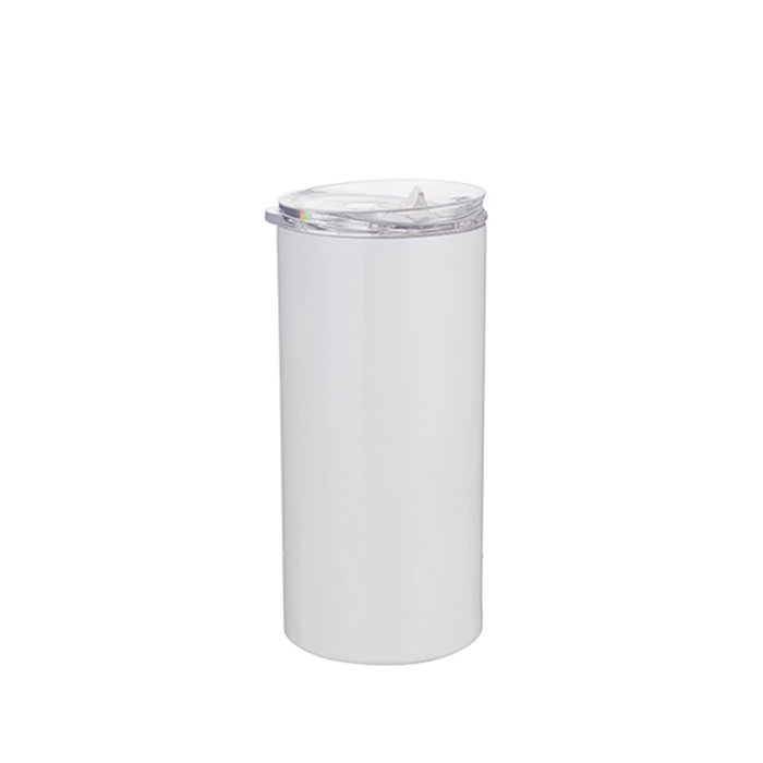 HPN SubliCraft 16 oz. White Sublimation Stainless Steel Skinny Tumbler - HeatPressNation