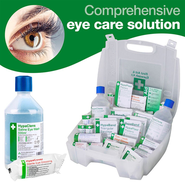 HSE First Aid & Eye Wash Kit (1-10 Person)