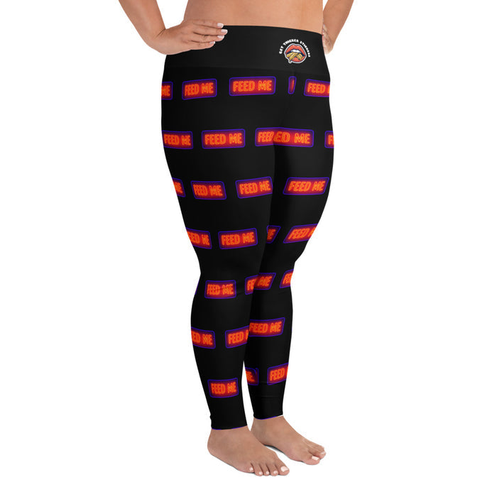 I Know I'm Pretty Just Feed Me Plus Size Leggings | 2XL-6XL | Bold. Curvy. Unapologetic.