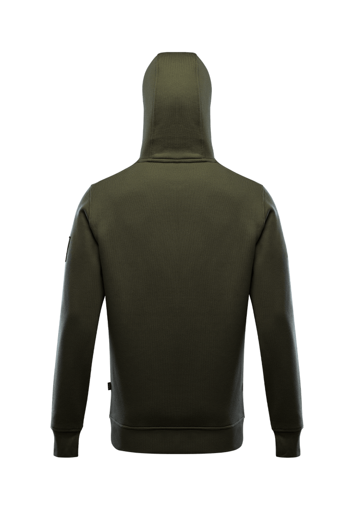 SM Cut of Out Insignia Hoody In Khaki (GM)