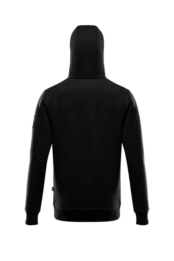SM Cut of Out Insignia Hoody In Obsidian Black (GM)
