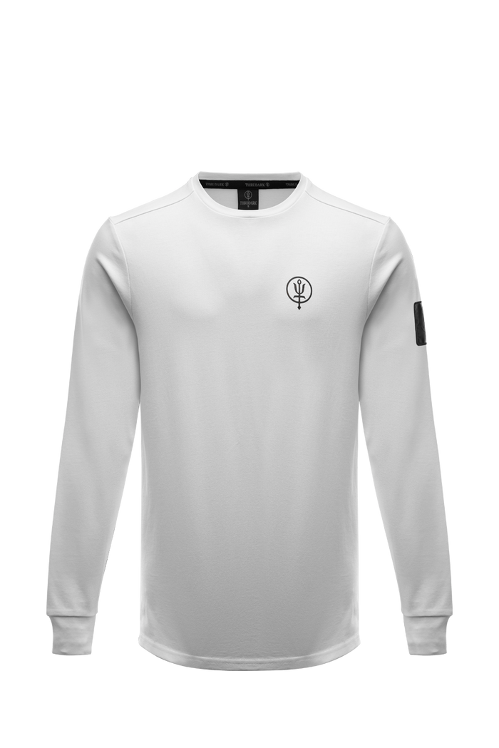 SM Cut of Out Insignia Long Sleeve T-Shirt G1 In White (GM)