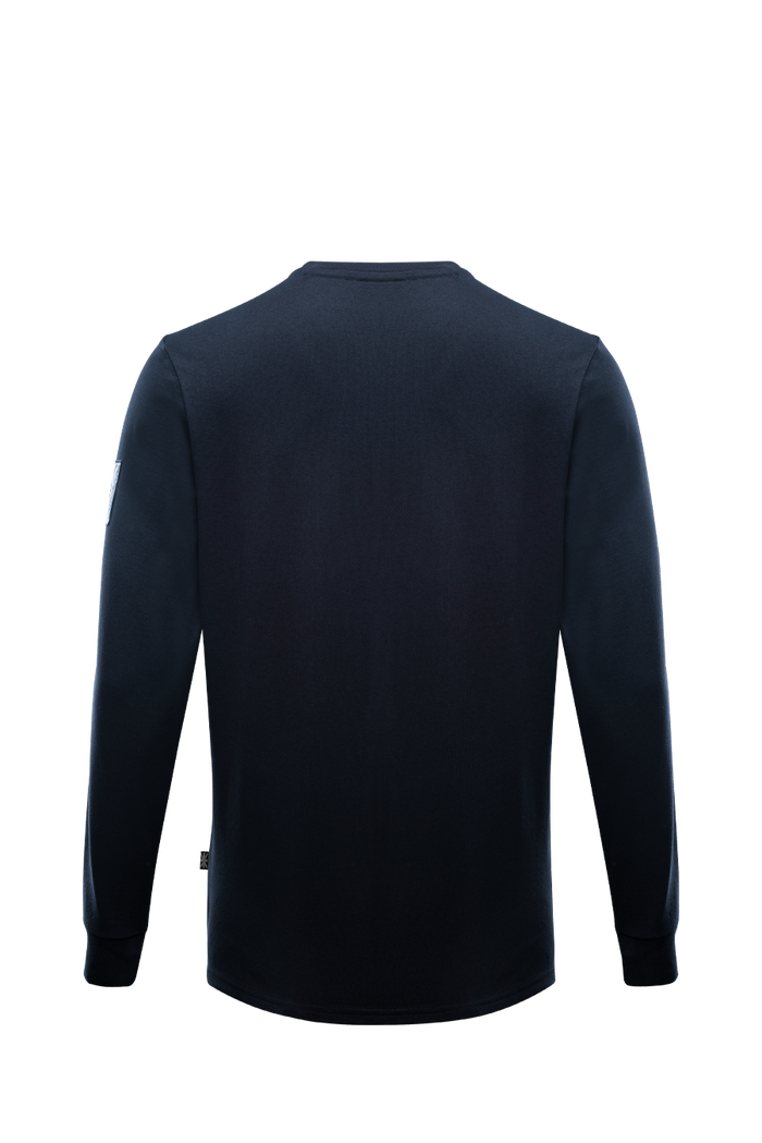 SM Cut of Out Insignia Long Sleeve T-Shirt G1 In Dark Sapphire (GM)
