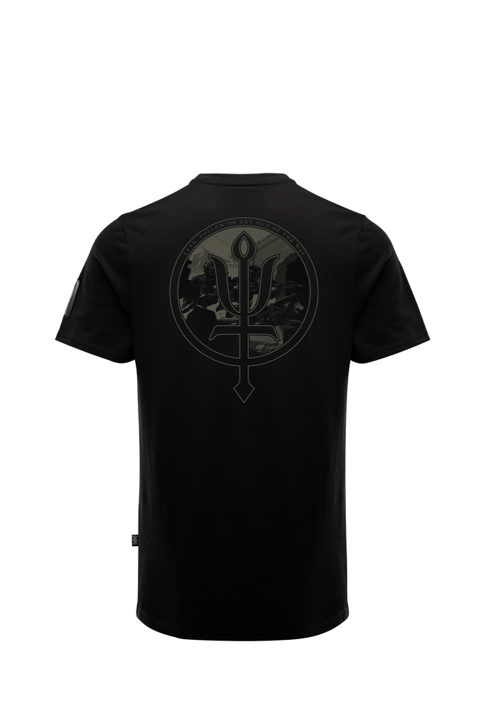 SM Cut of Out Insignia T-Shirt - Good Breach In Obsidian Black (GM)