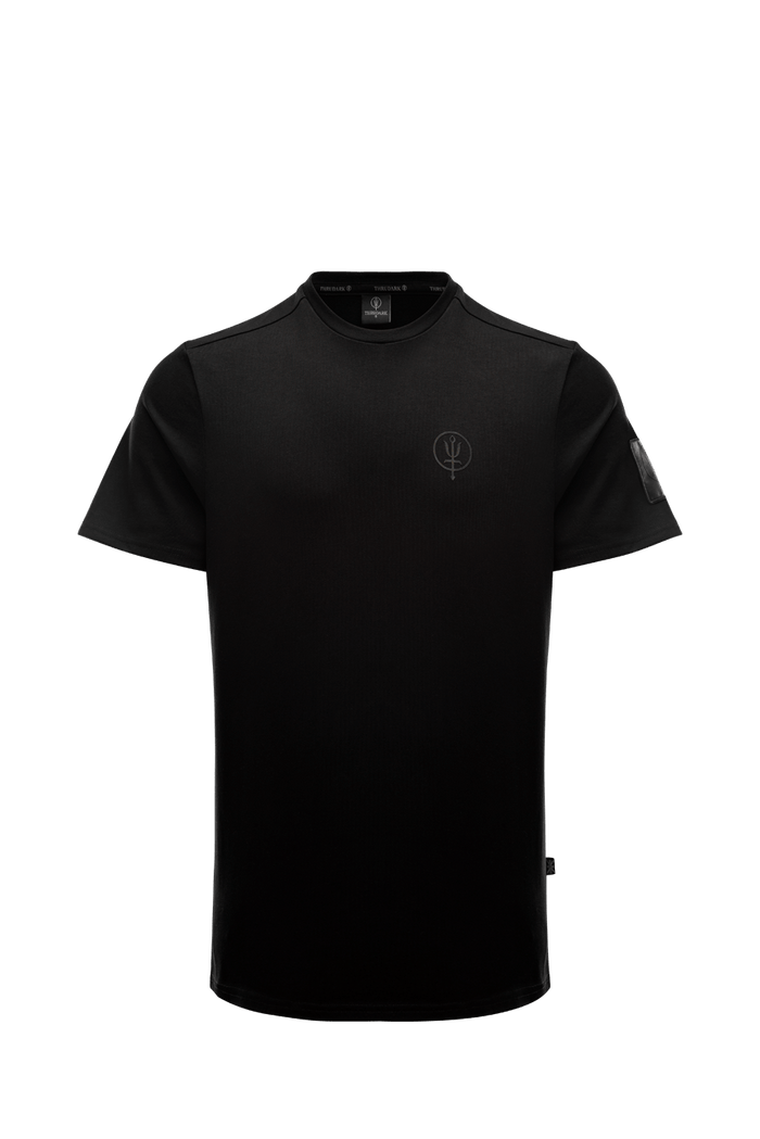 SM Cut of Out Insignia T-Shirt - Good Breach In Obsidian Black (GM)
