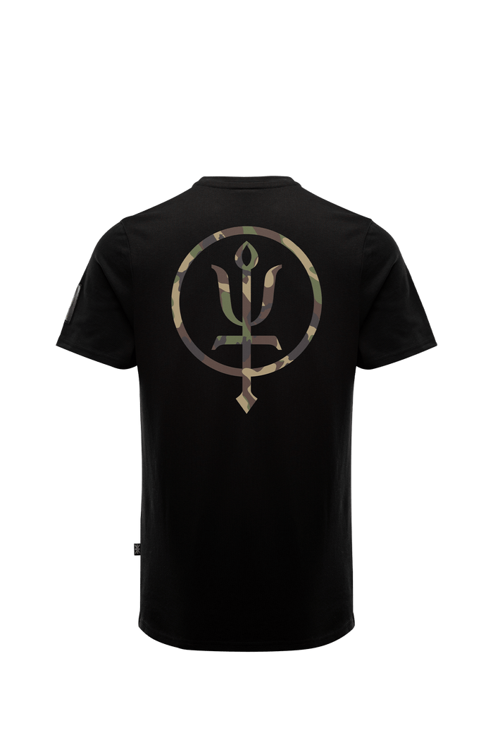 SM Cut of Out Insignia T-Shirt - Inception Camo In Obsidian Black (GM)