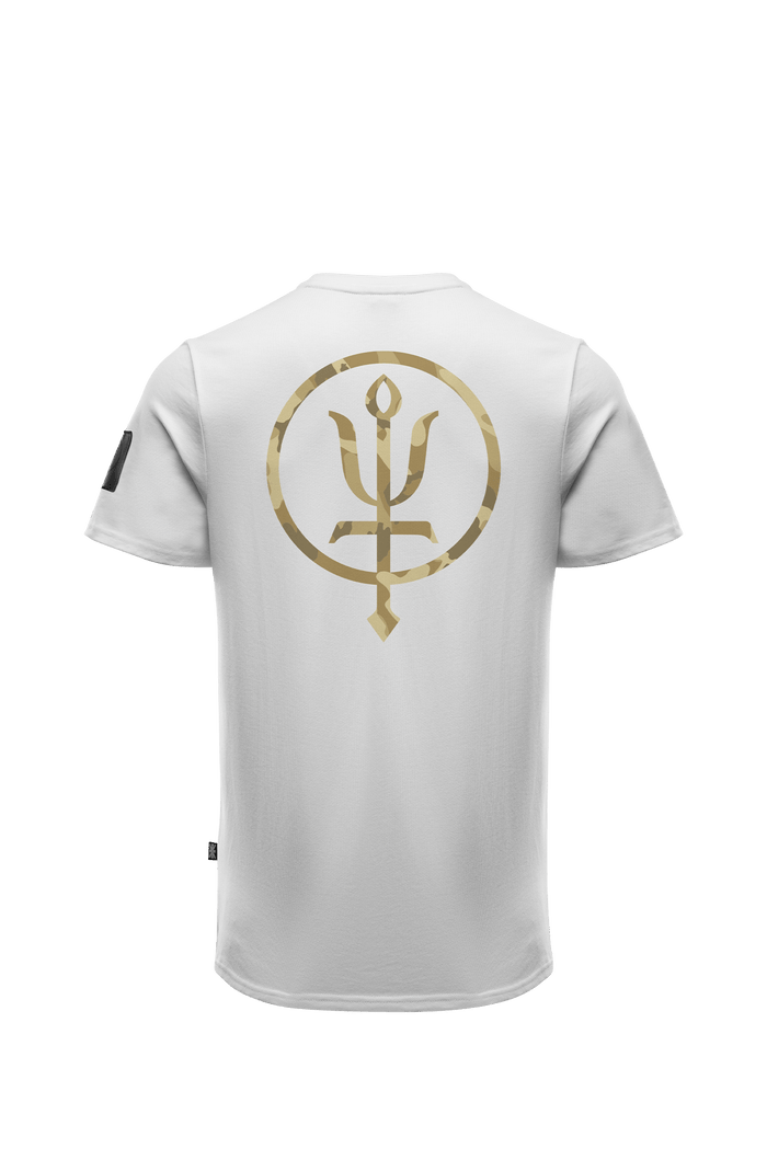 SM Cut of Out Insignia T-Shirt - Inception Camo In Optic White (GM)