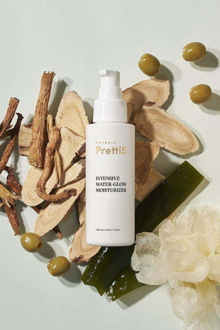 Intensive Water-Glow Moisturizer Ingredients - Pretti5 - TCM-Infused Clean Beauty For Natural Glow