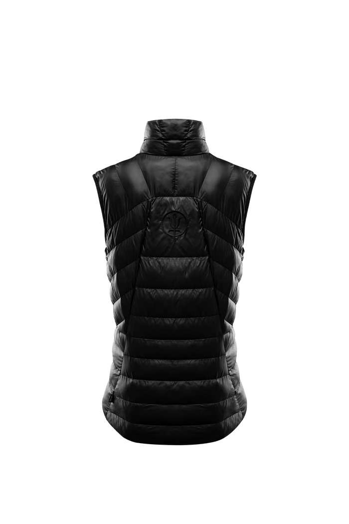 SM Cut of Out Ithax Gilet Womens In Obsidian Black (GM)