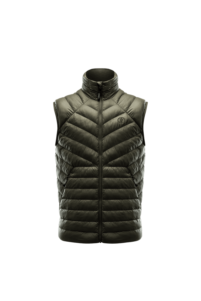 SM Cut of Out Ithax Gilet In Olive Green (GM)