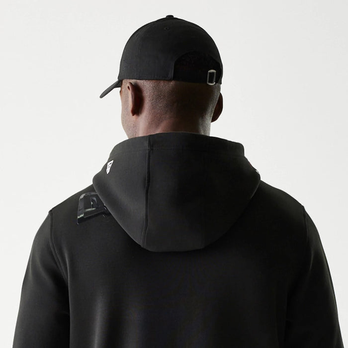 The Male model is wearing Kansas City Chiefs NFL 3RD Down Black Pullover Hoodie 7