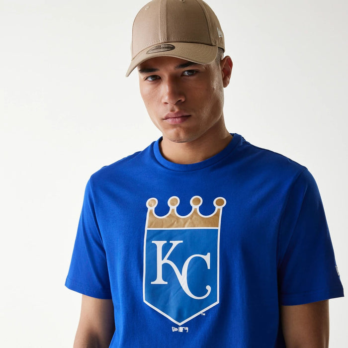 The Male model is wearing Kansas City Royals MLB Regular Blue T-Shirt 3