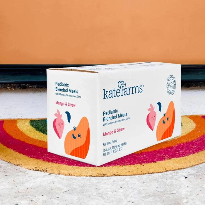 Kate Farms Pediatric Blended Meals, Mango & Strawberry, CS/12 - 811112030751-Case - LL Medico