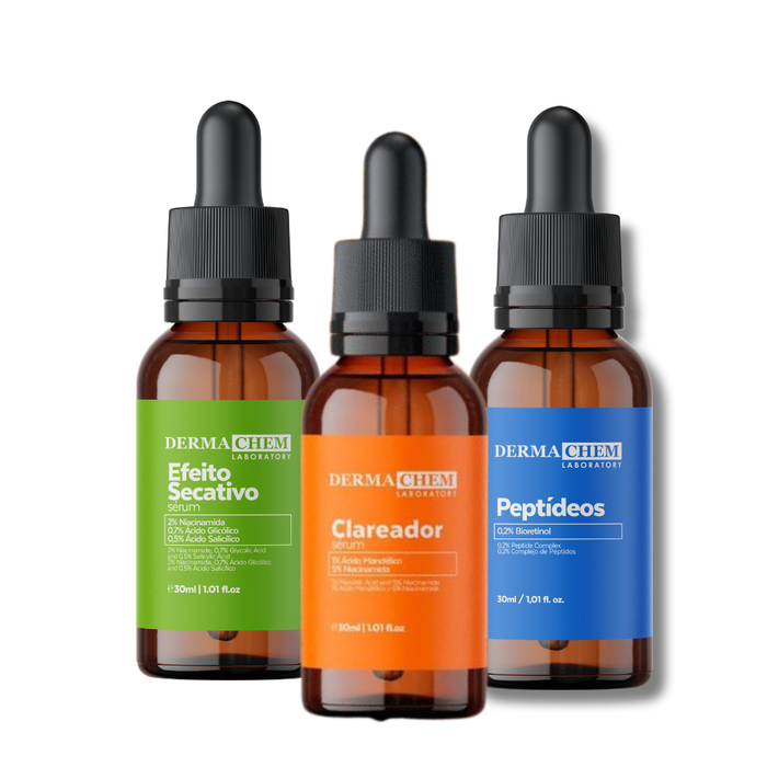 Kit Tratamento Acne, Manchas e Olheiras Dermachem