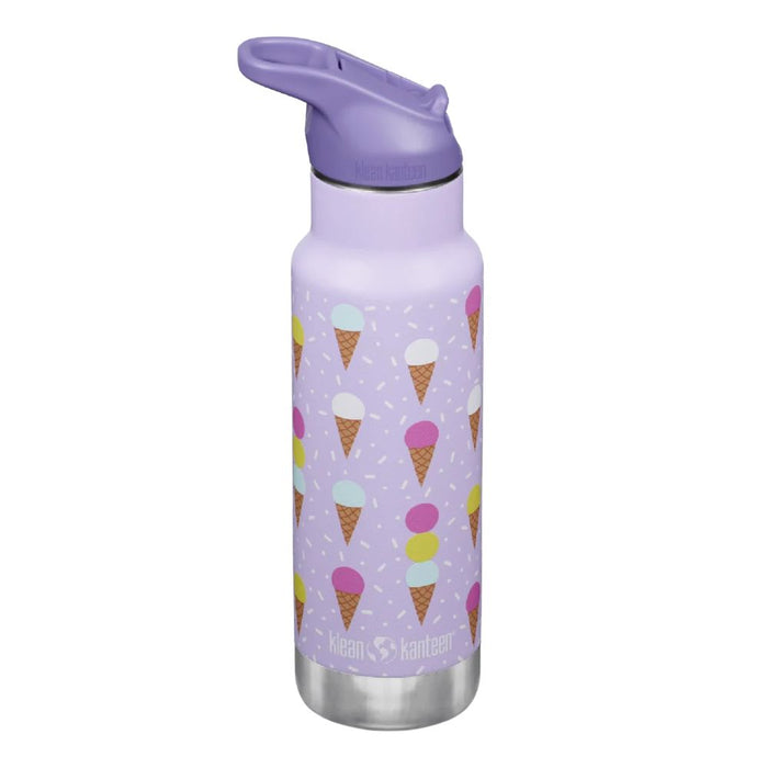 Klean Kanteen Kids 12oz (355ml) INSULATED Water Bottle with Flip Seal Sport Cap & Straw