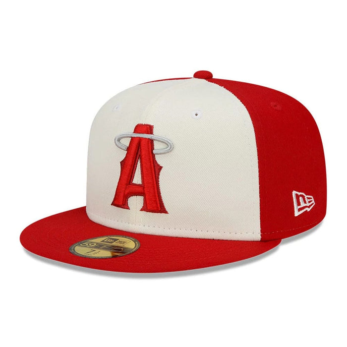 This is a LA Angels MLB City Connect Red 59FIFTY Fitted Cap 1