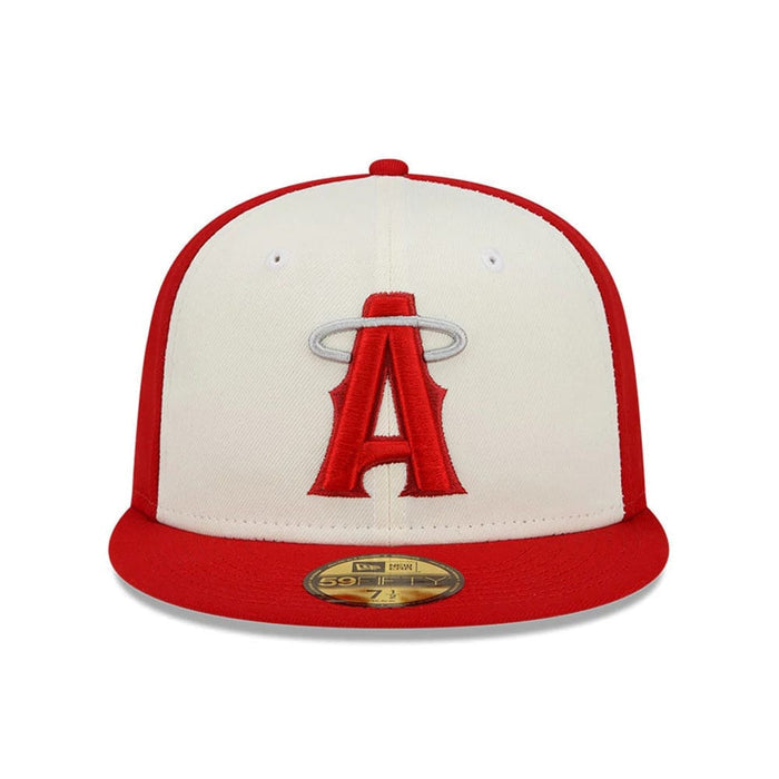 This is a LA Angels MLB City Connect Red 59FIFTY Fitted Cap 3