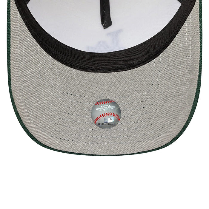 This is a LA Dodgers Chrome And Dark Green White 9FORTY A-Frame Adjustable Cap 2