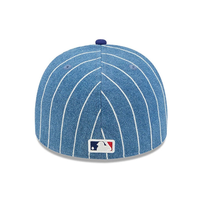 This is a LA Dodgers MLB Parallel Dark Blue 59FIFTY A-Frame Fitted Cap 5