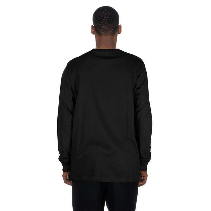 The Male model is wearing LA Dodgers MLB Sport Classic Black Long Sleeve T-Shirt 2