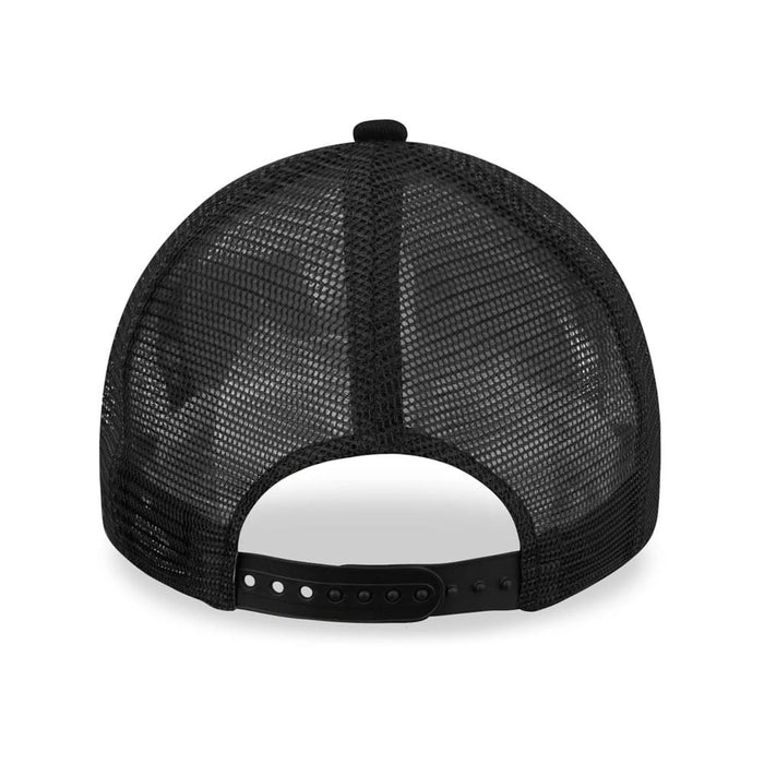 This is a LA Lakers Tonal Black A-Frame Trucker Cap 4