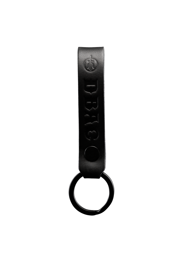 SM Cut of Out Leather Loop Dbac Keyring In DBAC keyring (GM)