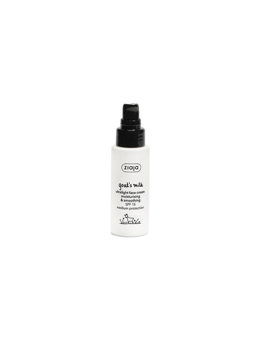 LECHE DE CABRA Crema facial ultralight hidratante y suavizante SPF 15 - Ziaja - Piel madura